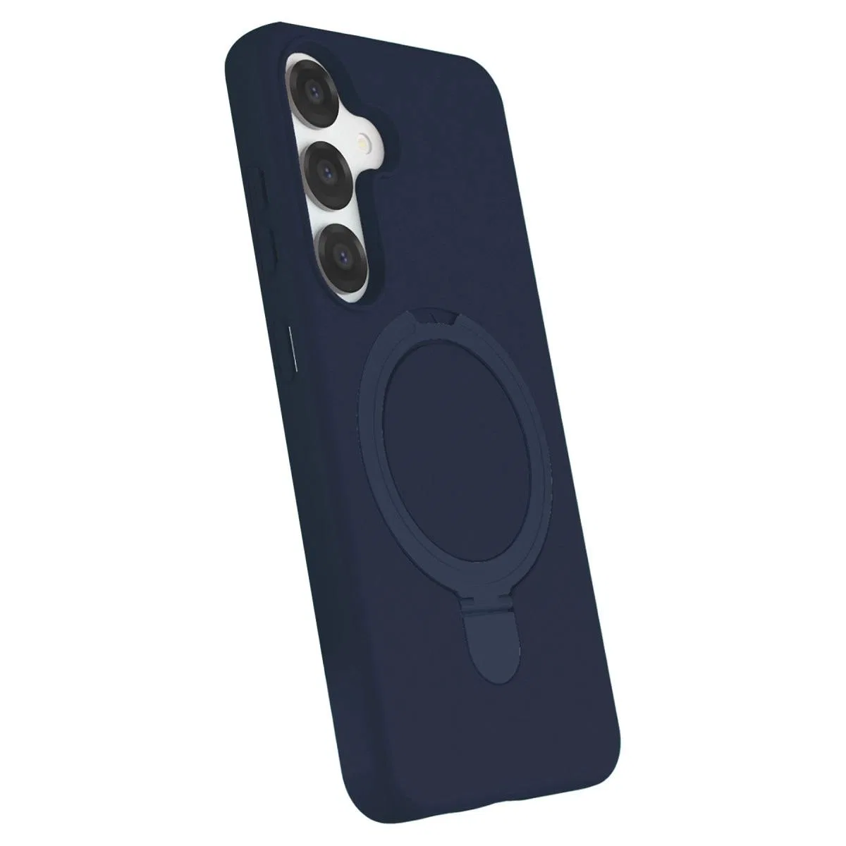 Samsung Galaxy S25 Regal Magsafe Standlı Kapak - Lacivert görsel 2
