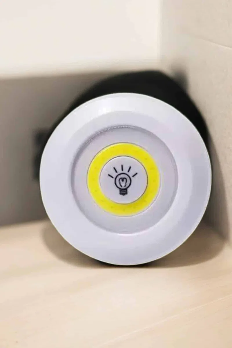 Spot Lamba Led Işık 3'lü Uzaktan Kumandalı Pilli Yapışkanlı Kablosuz görsel 3