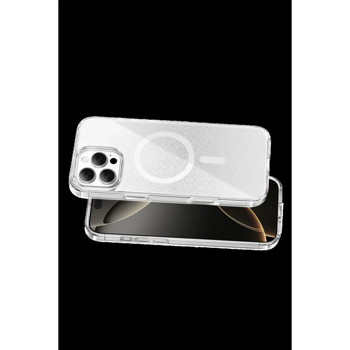Onegif Apple İphone 16 Pro Max Sora Simli Magsafe Kapak - Beyaz görsel 3