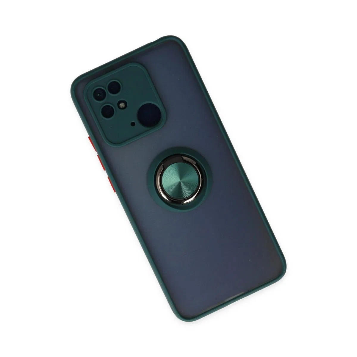 Xiaomi Poco C40 Kılıf Montreal Yüzüklü Silikon Kapak - Yeşil görsel 2