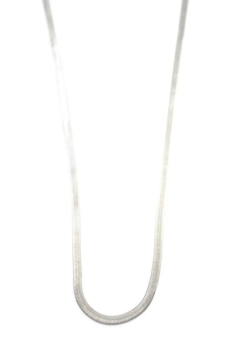 Xuping İtalyan Zincir Kolye-60cm - Gümüş görsel 2