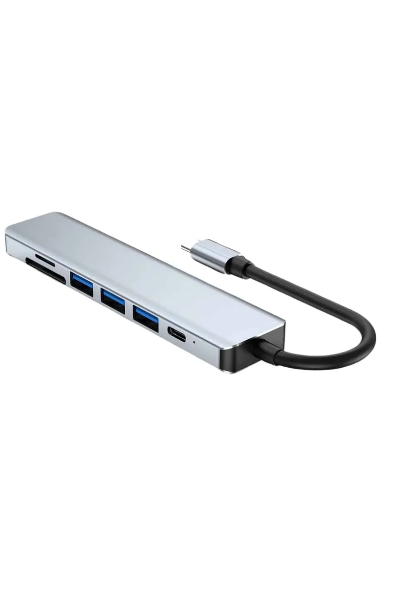 8 Portlu Macbook Çevirici Type C Hub SD TF USB Çoğaltıcı Ethernet görsel 2