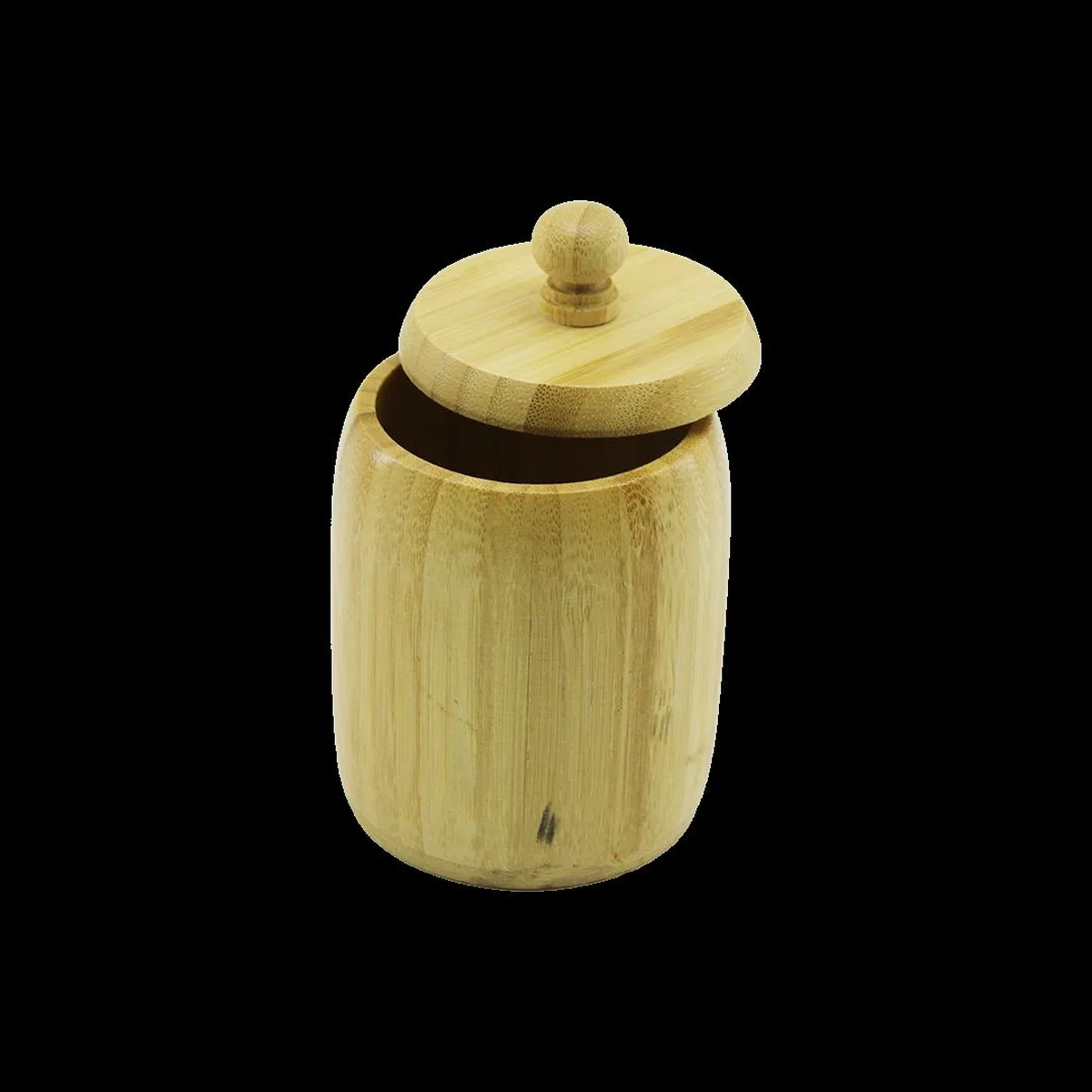 Kapaklı Ahşap Bambu Şekerlik 7. 5 x 8. 5 cm görsel 2