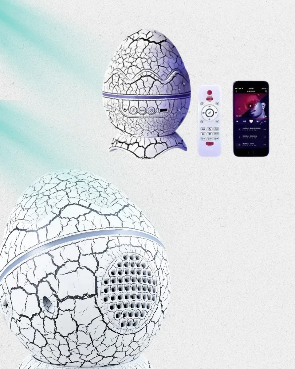 Bluetooth Bağlantılı Dinozor Yıldız Projektör Gece Lambası ve Uyku Yardımcısı görsel 4