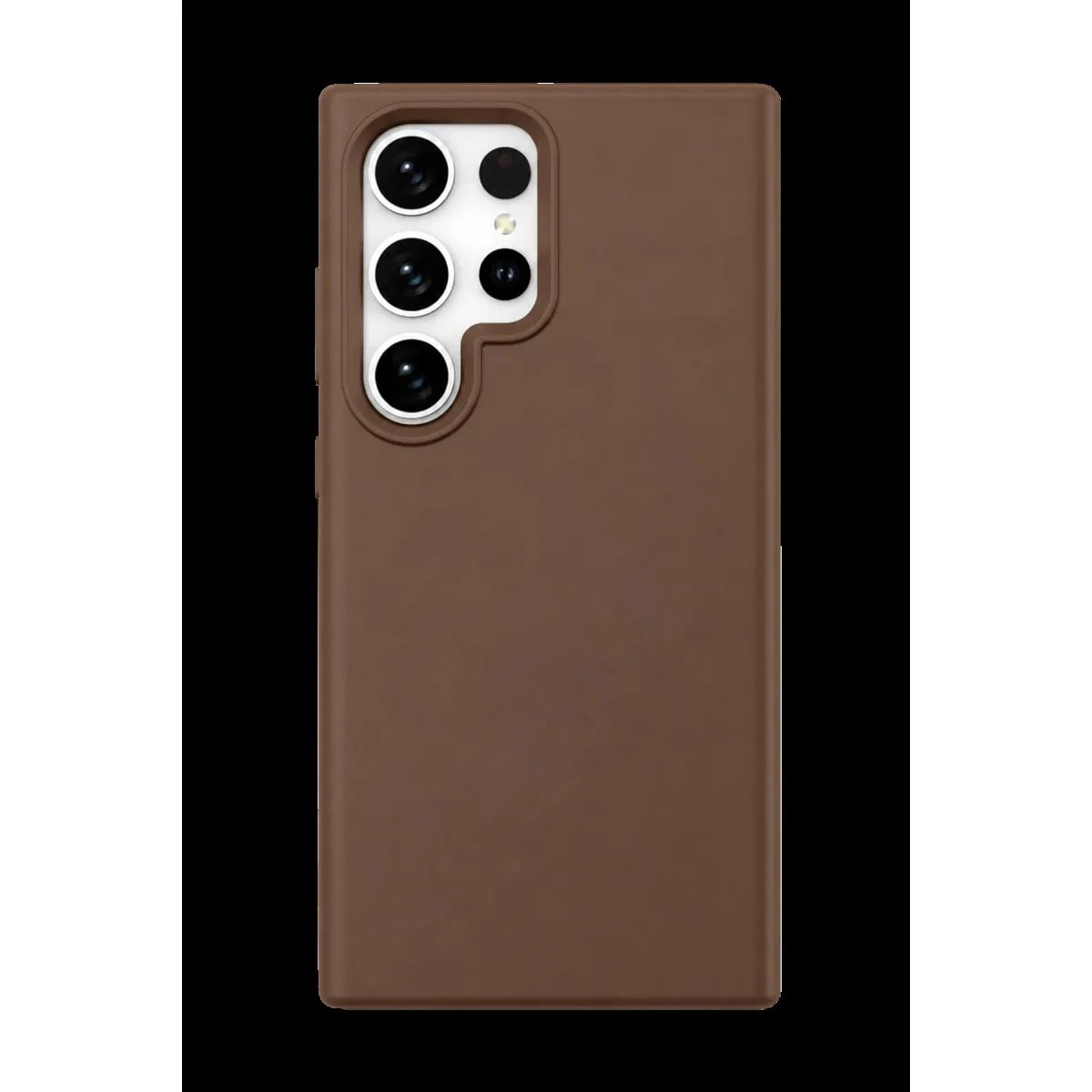 Newface Samsung Galaxy S24 Ultra Kılıf First Silikon - Kahverengi görsel 2
