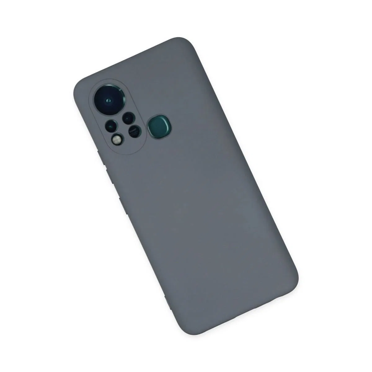 İnfinix Hot 11s Kılıf Nano İçi Kadife Silikon - Gri görsel 3