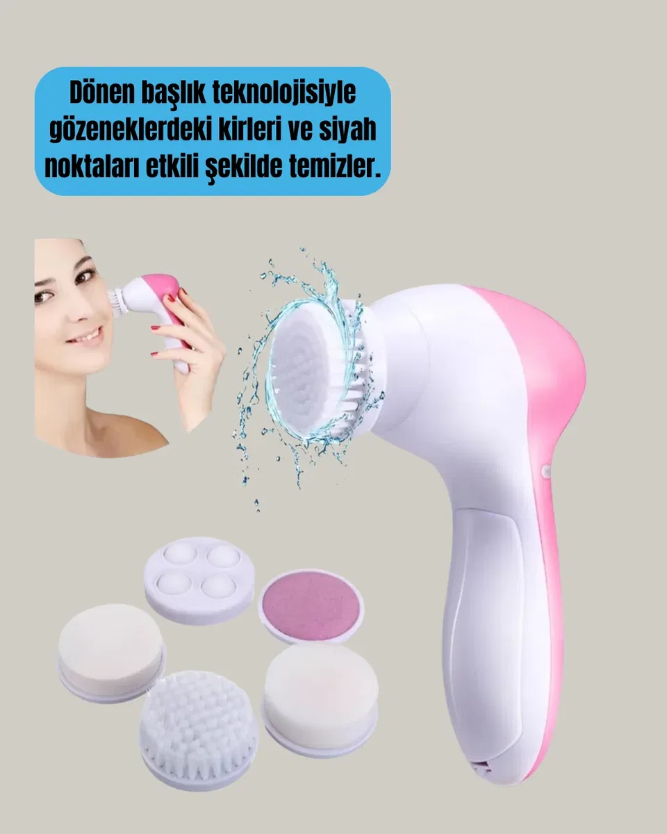 Fırçalı Yüz Temizleme ve Spa Masaj Cihazı görsel 3
