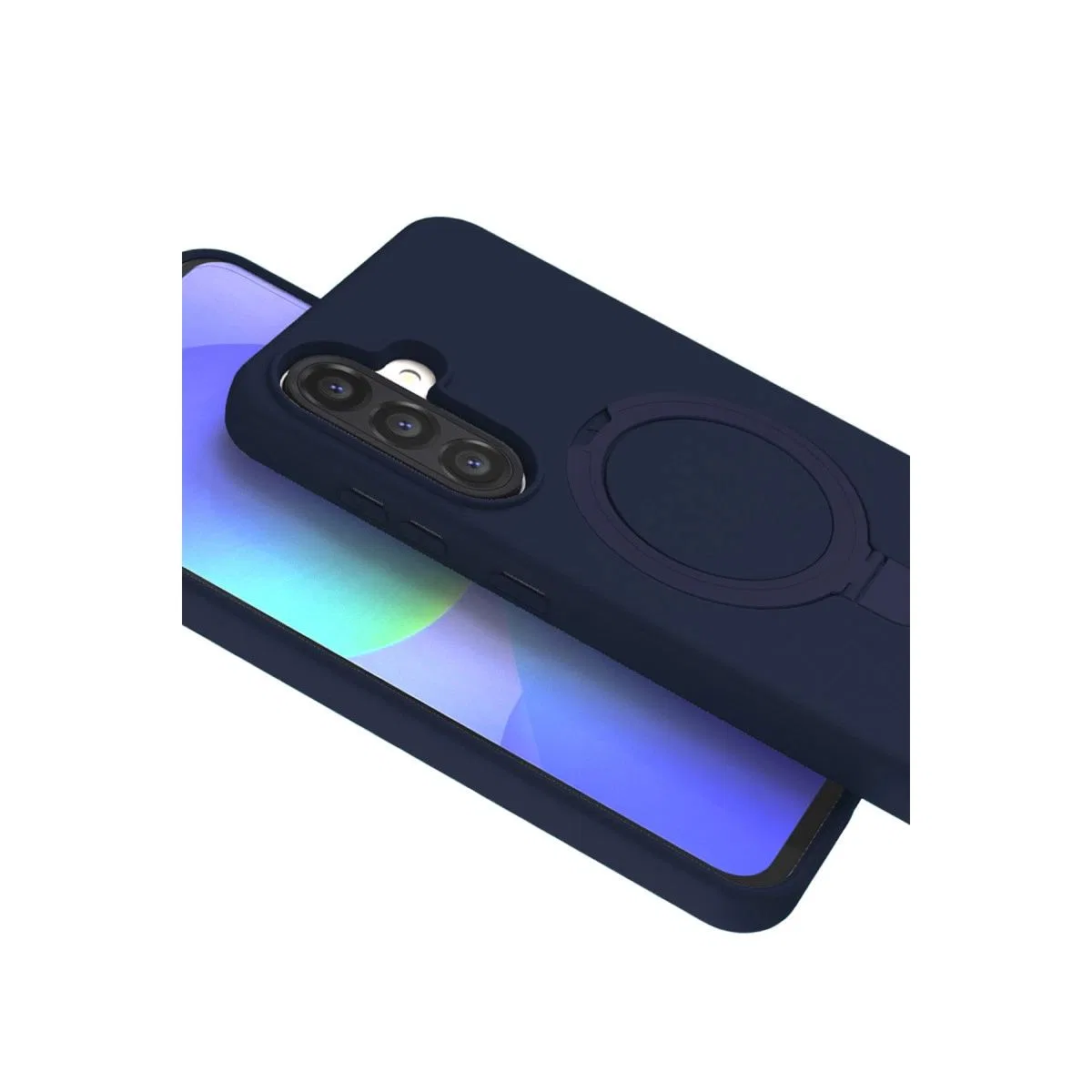 Samsung Galaxy A26 Regal Magsafe Standlı Kapak - Lacivert görsel 2
