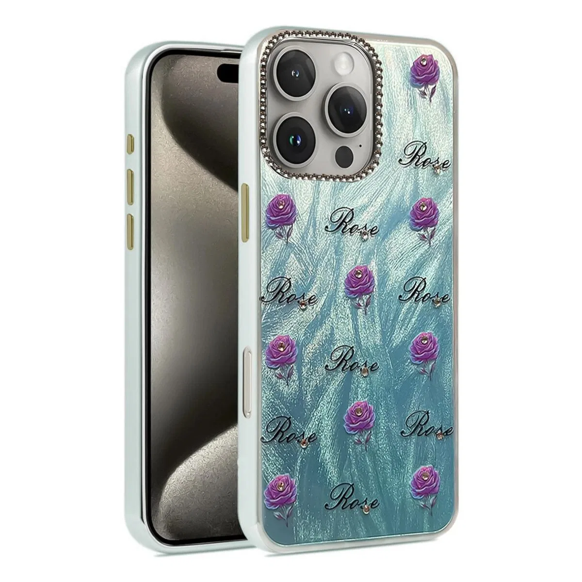 Apple İphone 16 Pro Max Kılıf Blade Aynalı Desenli Kapak - Desen 9