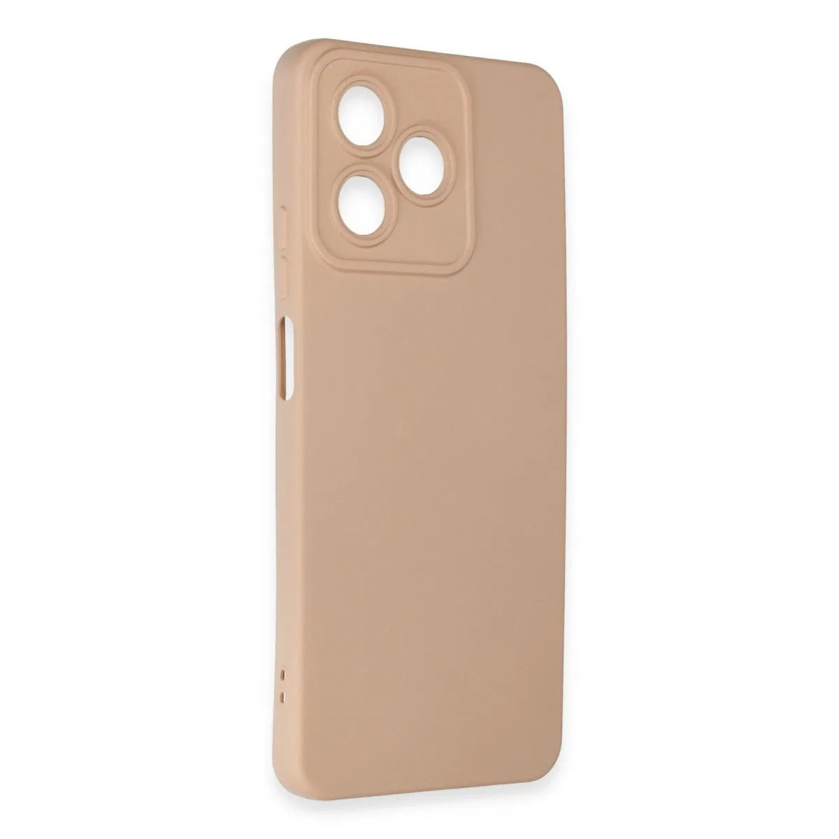 Realme C53 Kılıf Nano İçi Kadife Silikon - Pudra görsel 2