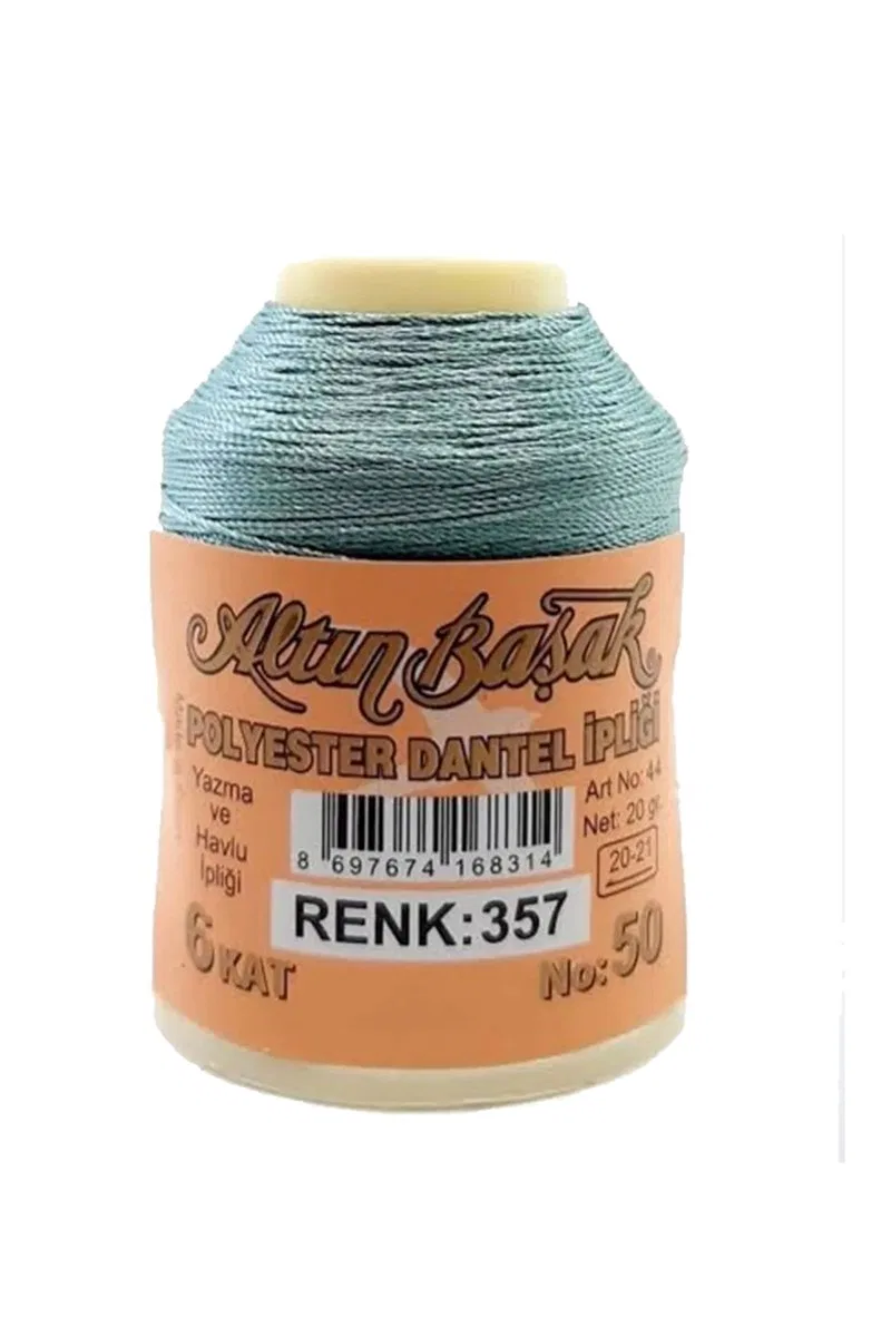 3 Adet Altınbaşak Oya ve Dantel İpi 20 gr - Royaleks - No: 357 görsel 3