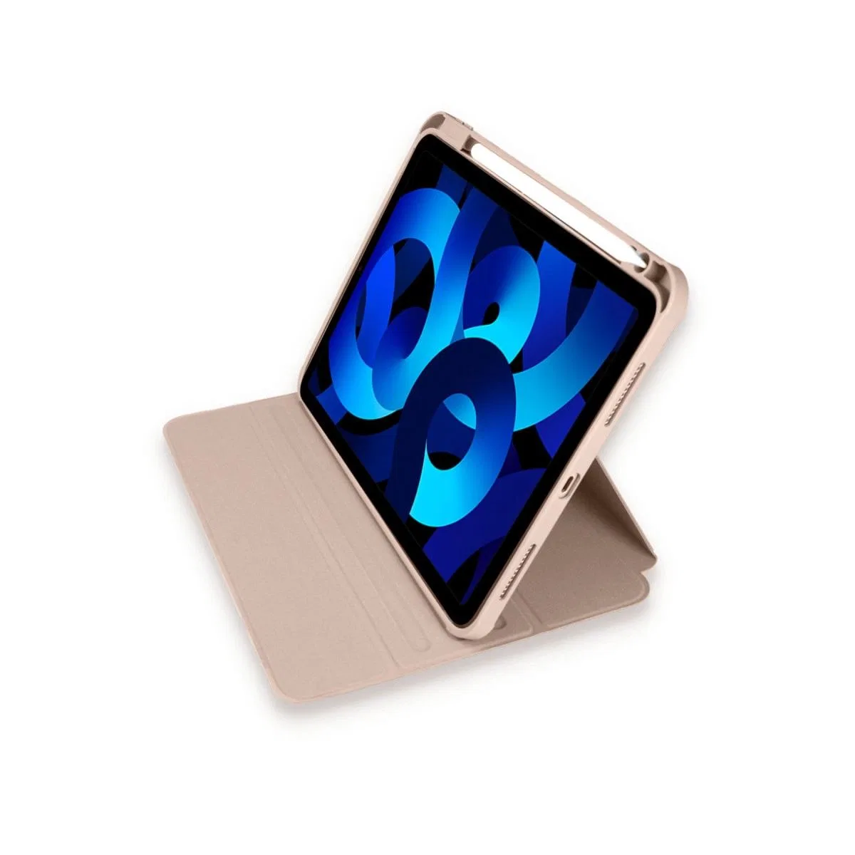 Apple İpad Pro 11 (2021) Kılıf Ling 360 Kalemlikli Tablet Kılıf - Rose Gold görsel 2