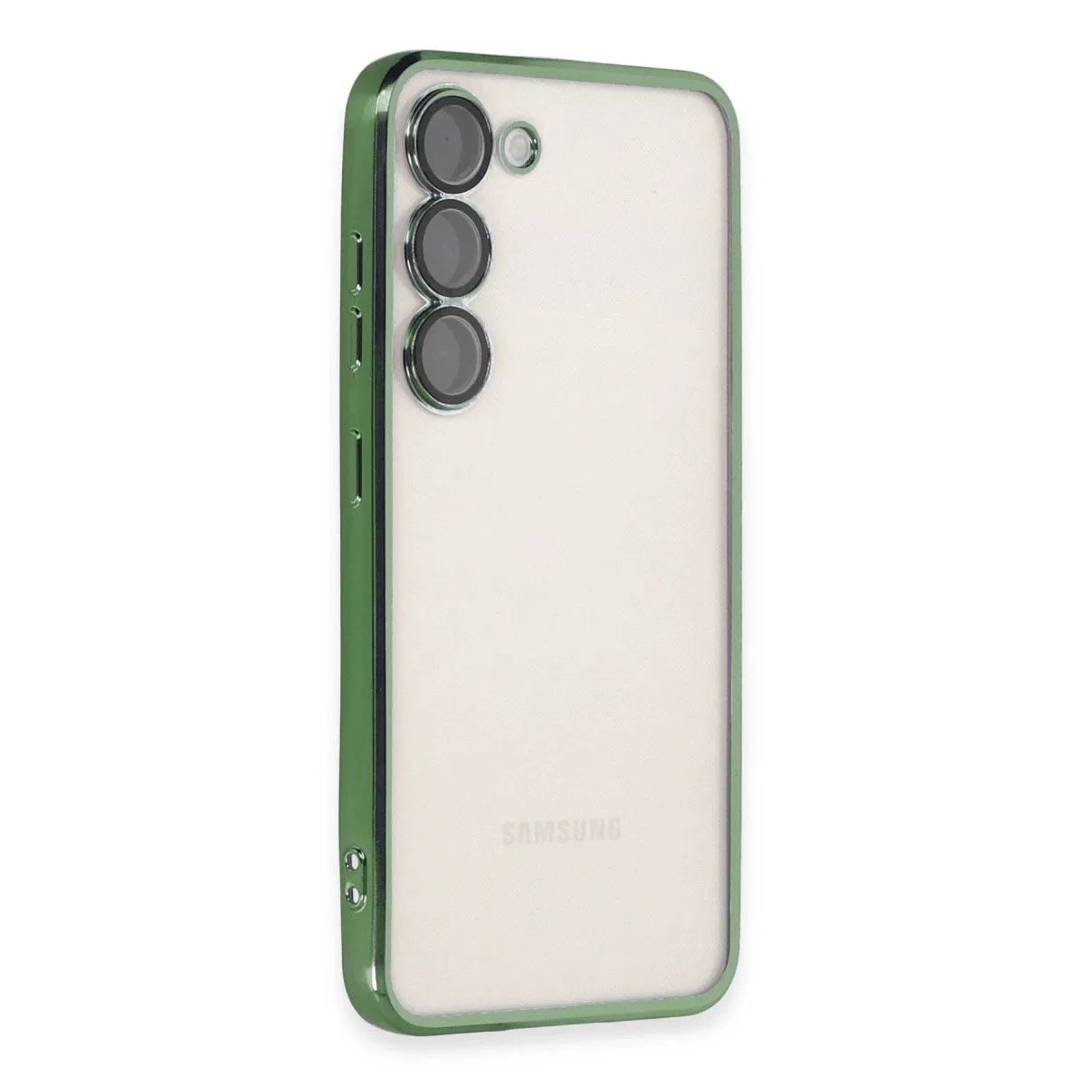 Samsung Galaxy S23 Plus Kılıf Razer Lensli Silikon - Yeşil