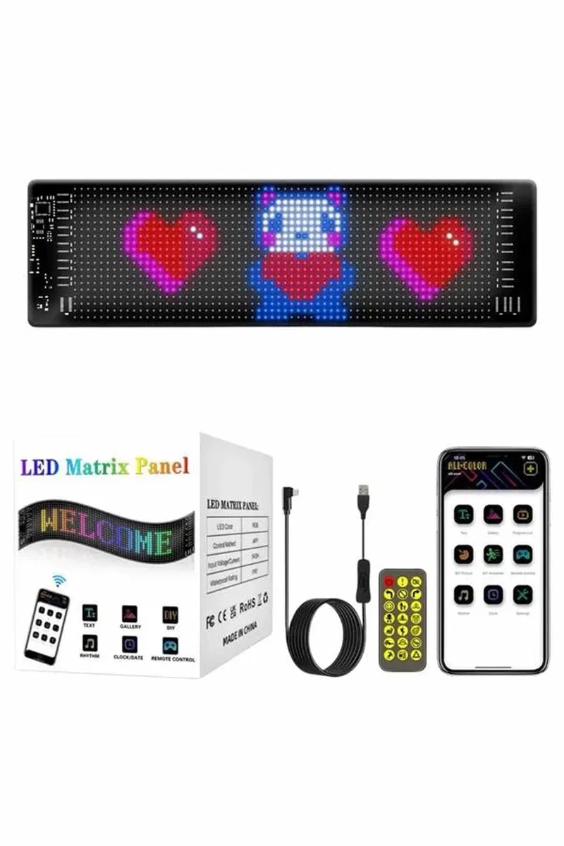 Matrix Led Dijital Ekran Kumandalı LED Ekran Yazı görsel 5