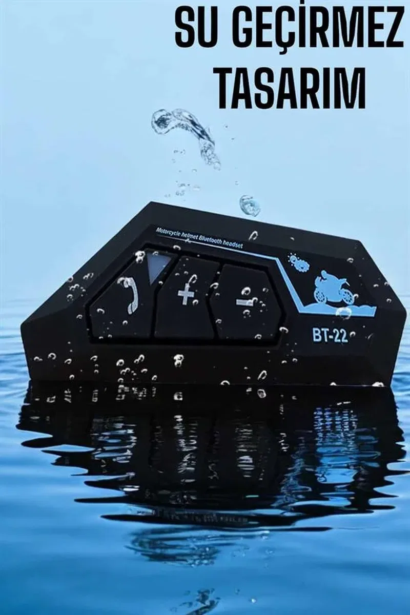 Kask Kulaklığı Motosiklet Intercom Interkom Dinleme Konuşma Özellikli Su Geçirmez görsel 4