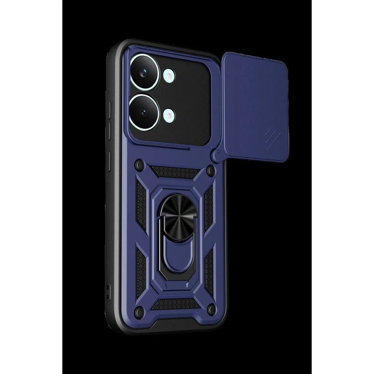Xiaomi Poco X8 Pro Max Pars Lens Yüzüklü Silikon - Lacivert görsel 3