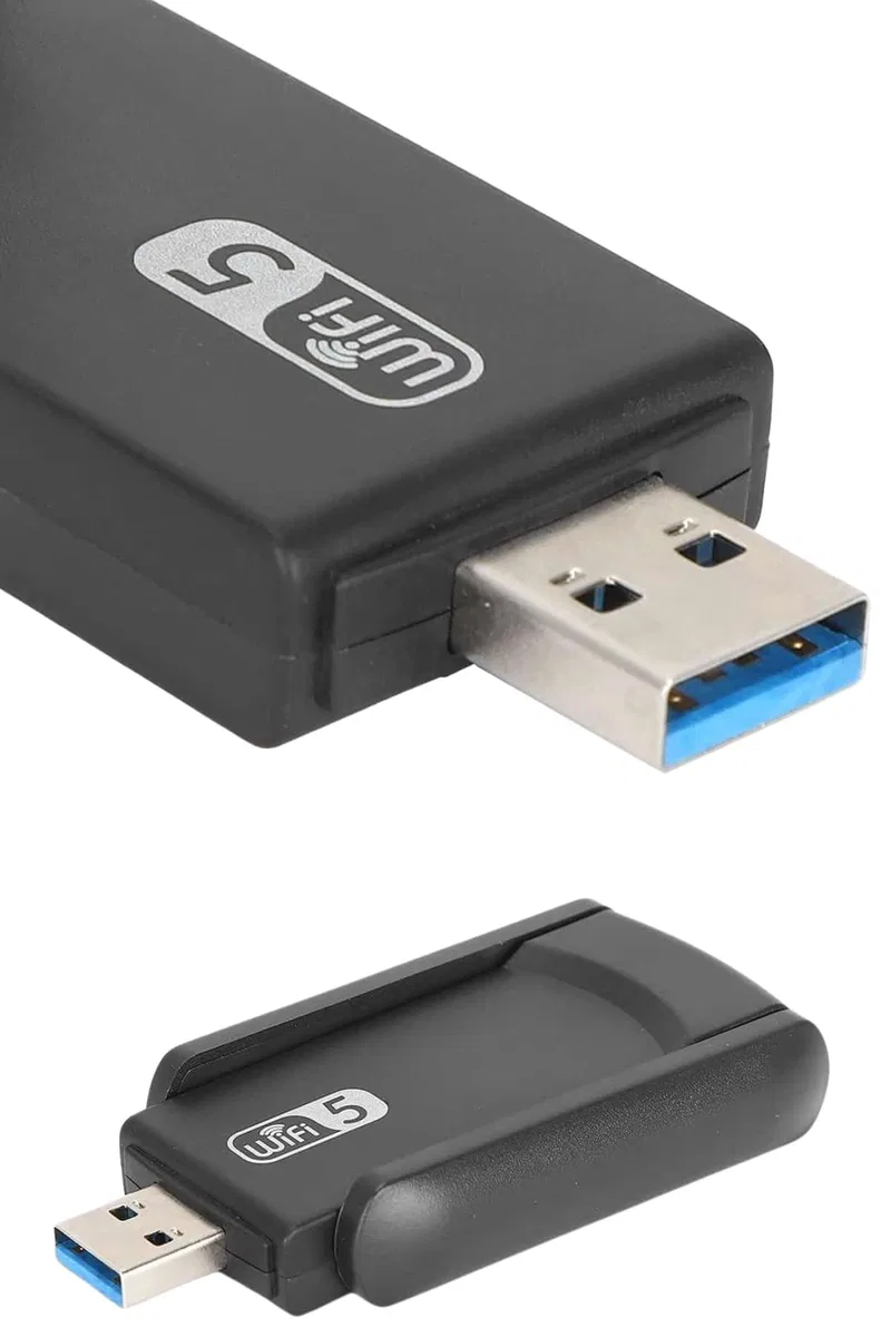 Wifi Adaptörü Bt5. 0 Wifi 2'si Bir Arada Çift Bantlı Çift Anten görsel 3