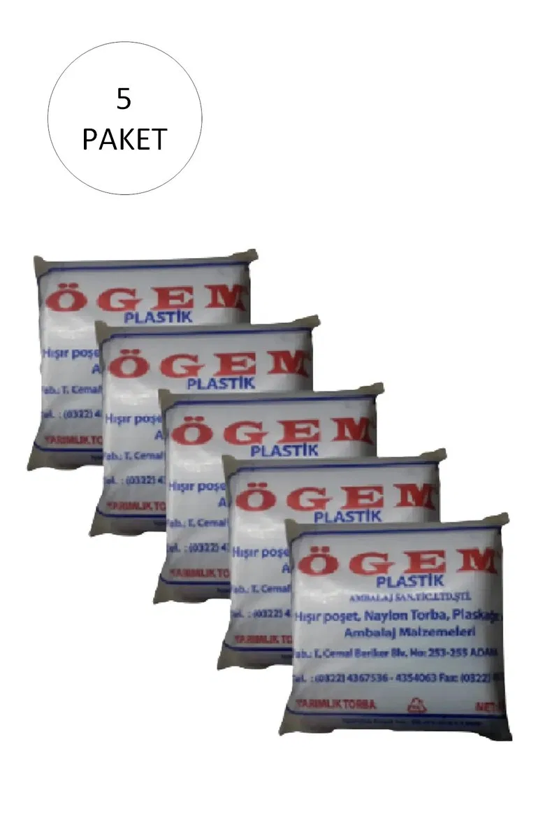 Bakkaliye Naylon Torba Yarımlık 14x27 cm 1 kg 5 Paket (Takriben 1, 800 Adet)