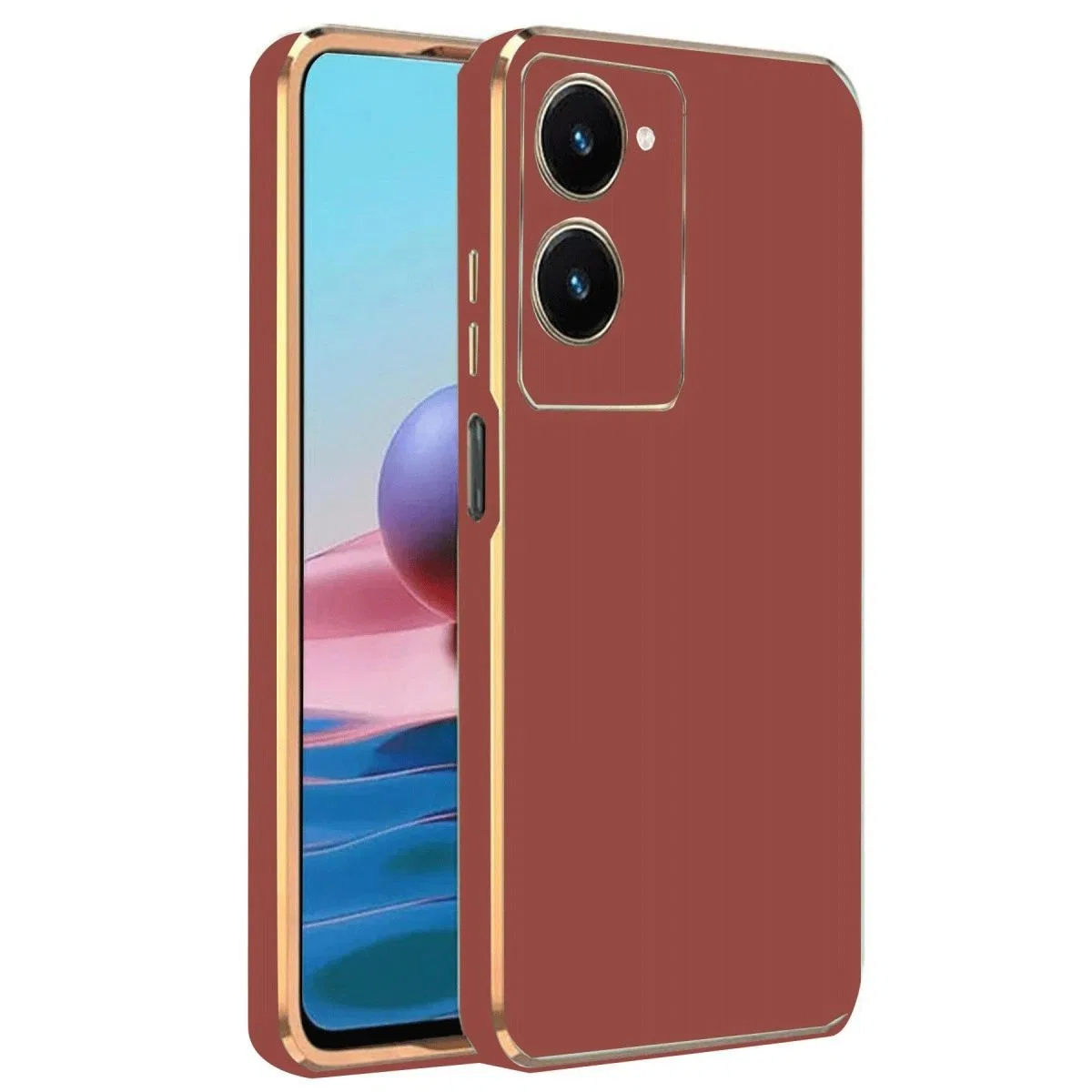 Vivo Y18 Kılıf Volet Silikon - Kırmızı