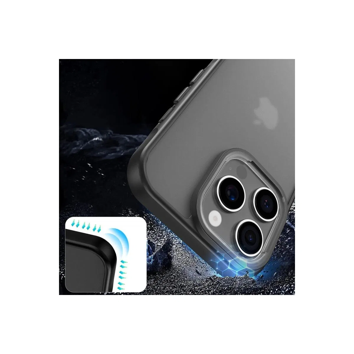 Apple İphone 16 Pro Kılıf Elegant Kapak - Pudra görsel 3