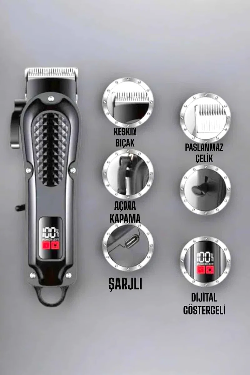 Tıraş Makinesi Taşınabilir Özel Kesim Paslanmaz Çelik Bıçaklı görsel 4