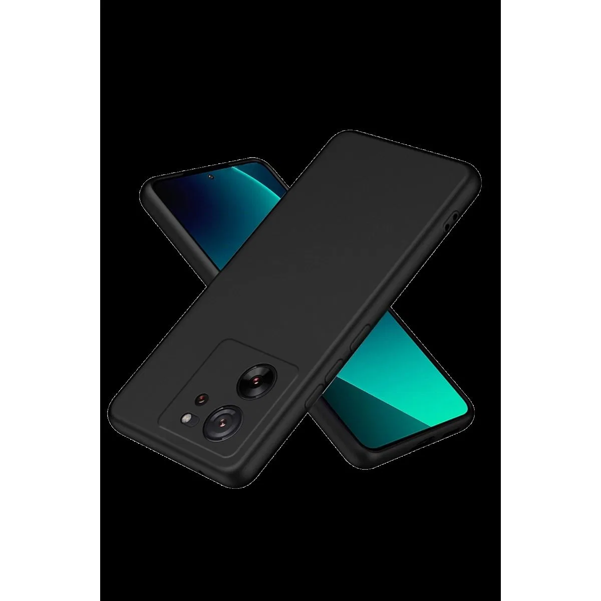Xiaomi Mi 13t Pro Kılıf Nano İçi Kadife Silikon - Siyah