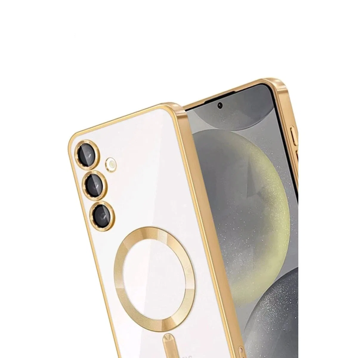 Samsung Galaxy A54 5g Kross Magneticsafe Kapak - Gold görsel 3