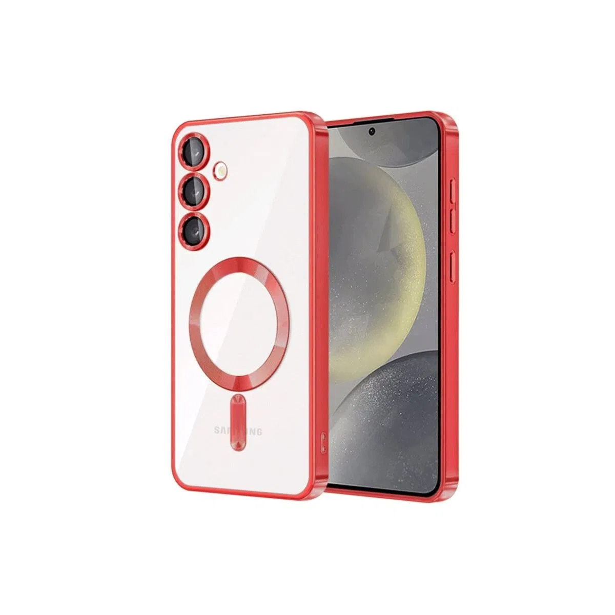 Samsung Galaxy S24 Plus Kılıf Kross Magneticsafe Kapak - Kırmızı