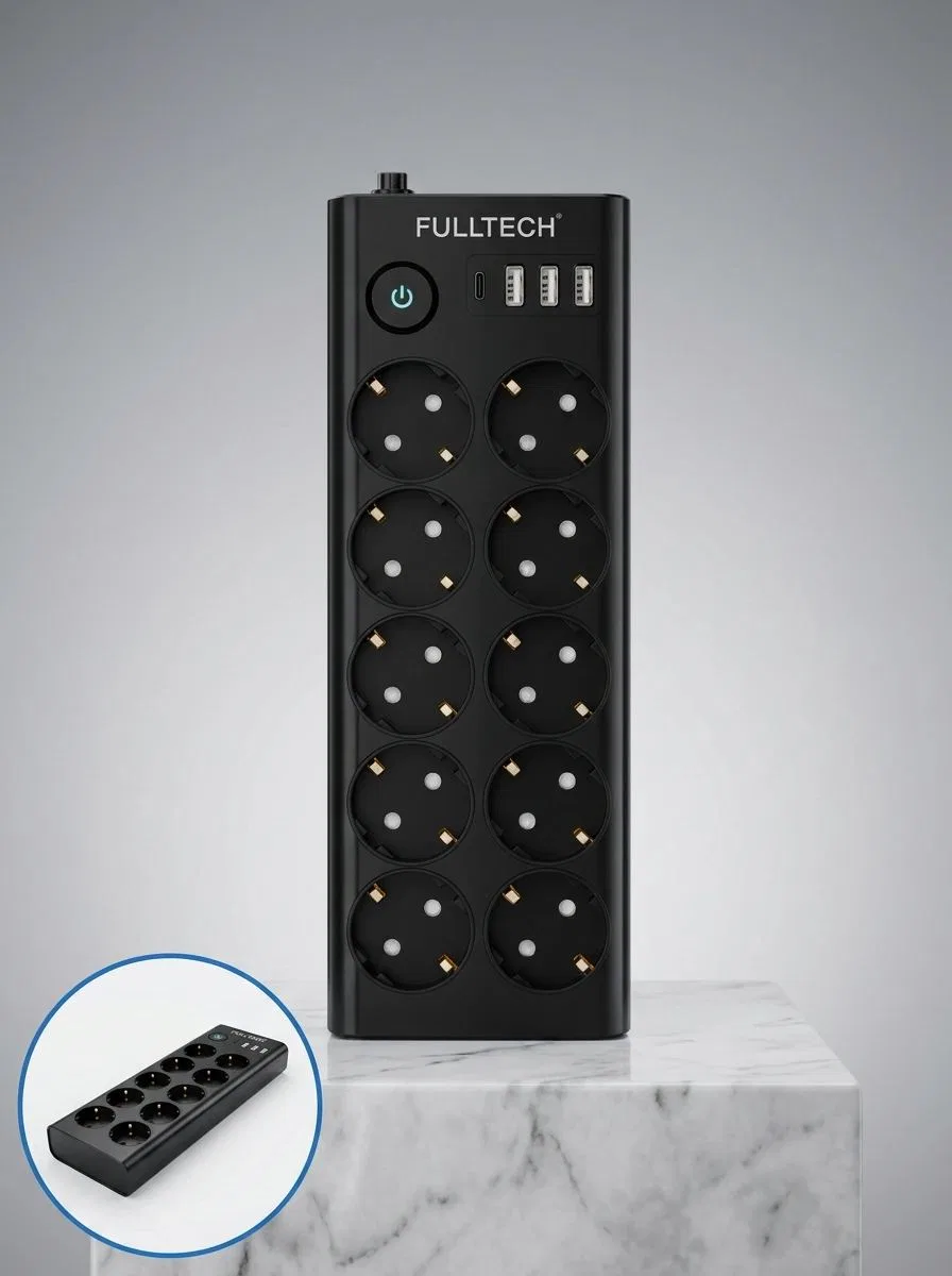 Akım Korumalı 10'lu Çoklu Priz Usb-a Ve Type-c Şarj Çıkışlı görsel 5