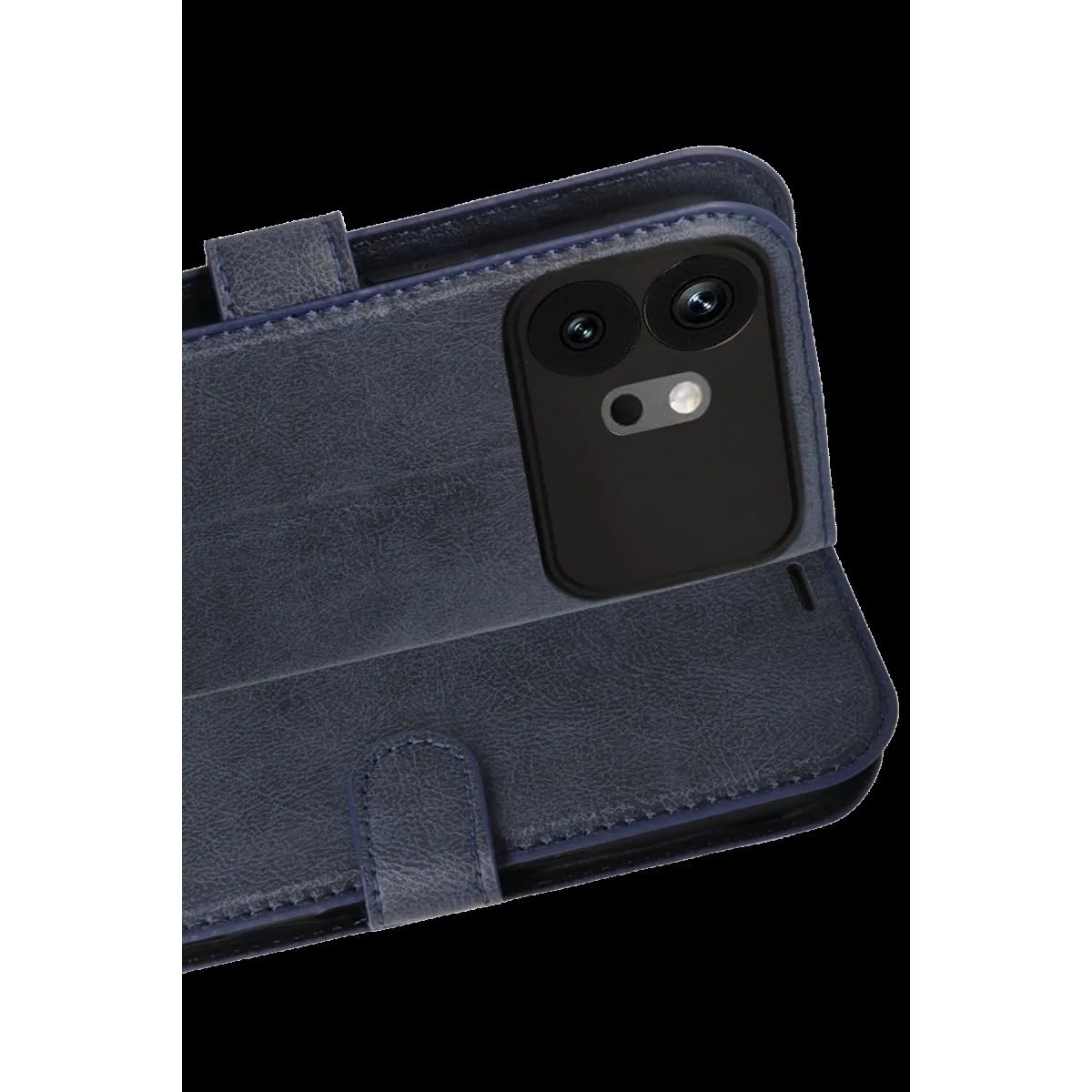 Huawei Honor 600 Trend S Plus Kapaklı Kılıf - Lacivert görsel 2