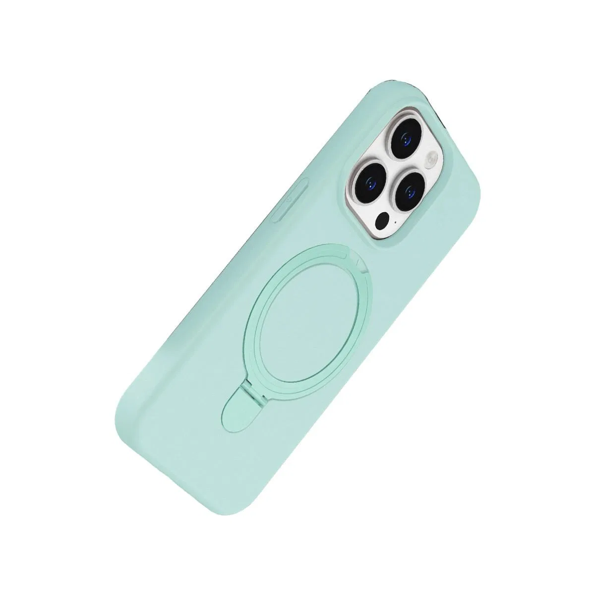 Apple İphone 15 Pro Max Regal Magsafe Standlı Kapak - Su Yeşili görsel 3