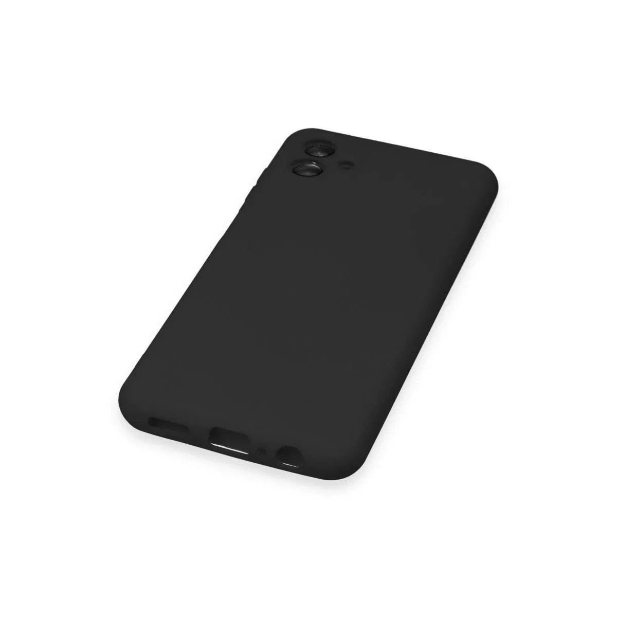 Newface Samsung Galaxy A04 Kılıf Nano İçi Kadife Silikon - Siyah görsel 5