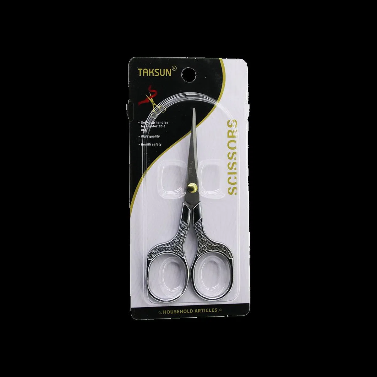 Bıyık Berber Makası 128x57 mm Çiçek Baskılı Sap