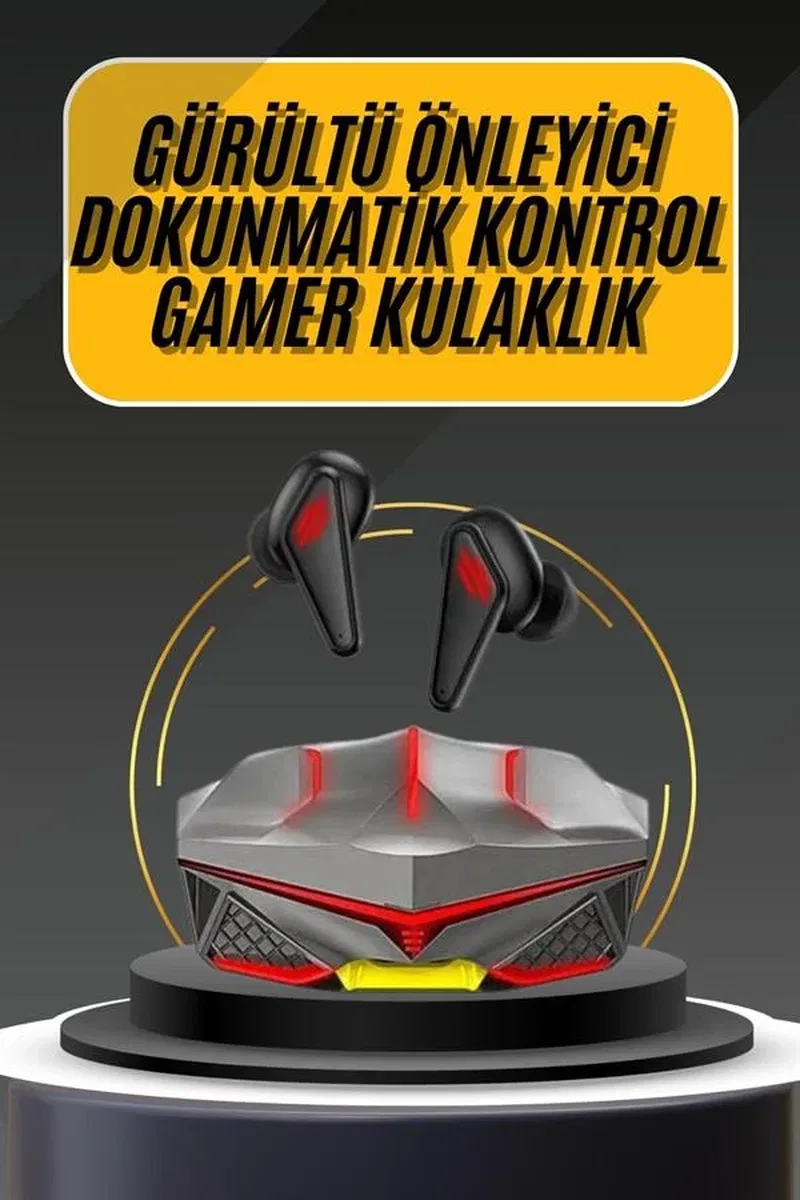 Bluetooth Kulaklık HD Ses Kaliteli Işıklı Metal Kasa Ios Android Uyumlu Mikrofonlu görsel 2