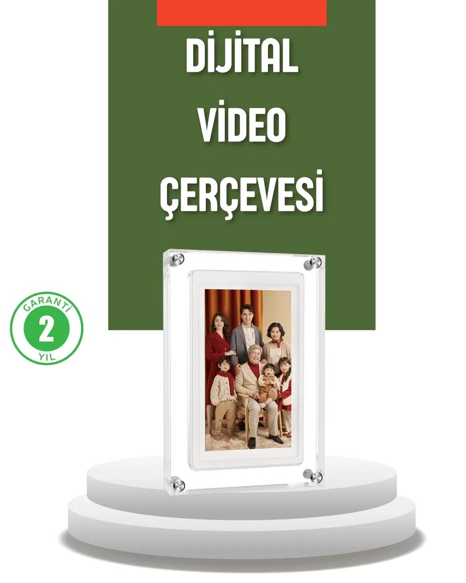 4GB Hafızalı 7 İnç Dijital Fotoğraf Çerçevesi – Yüzlerce Anınızı Saklayın