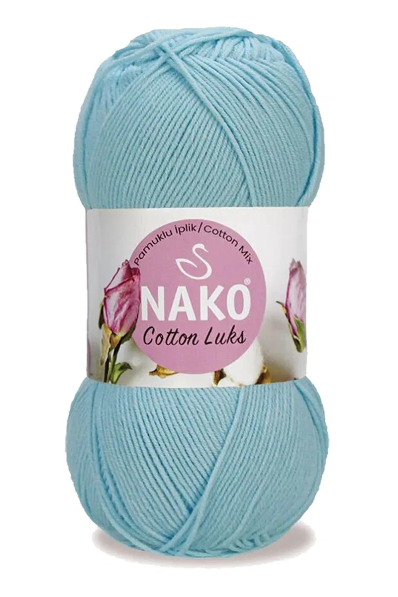 5 Adet Cotton Lüks Yelek Tunik Kazak Bluz Hırka İpi Yünü Buz Mavi 97564 görsel 2