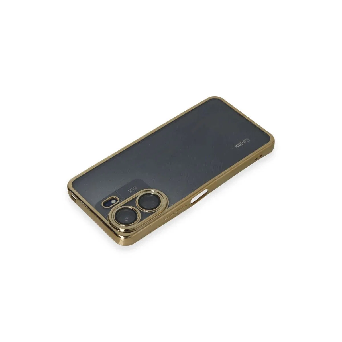 Xiaomi Redmi 13c Kılıf Razer Lensli Silikon - Gold görsel 3