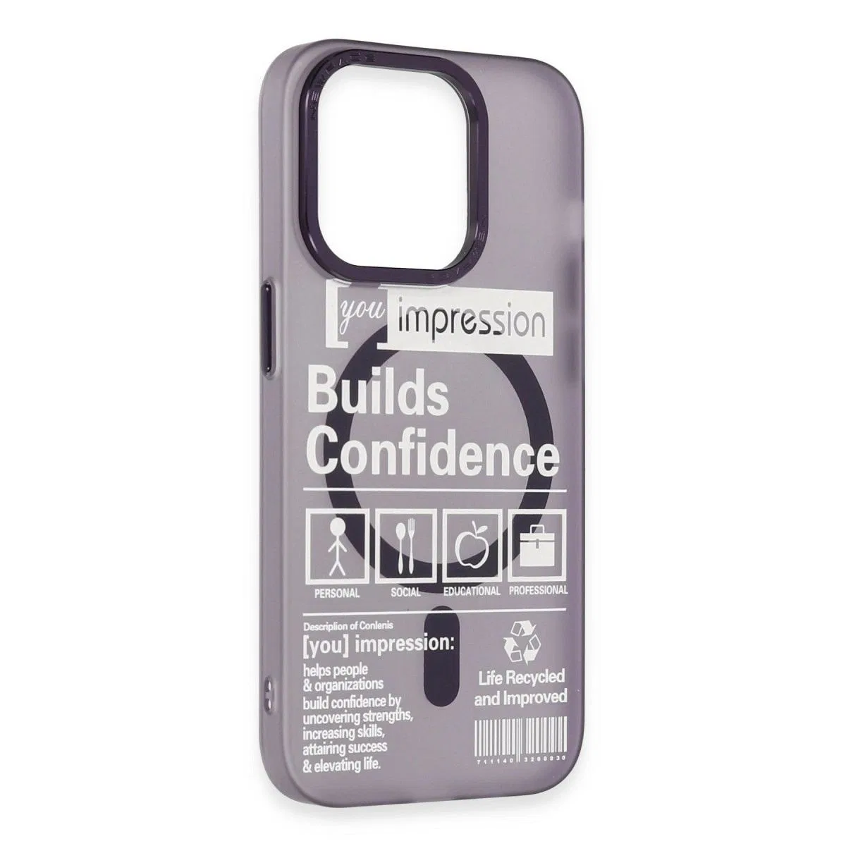 Apple İphone 14 Pro Kılıf Apollo Magneticsafe Desenli Kapak - Apollo Mor - 6 görsel 4