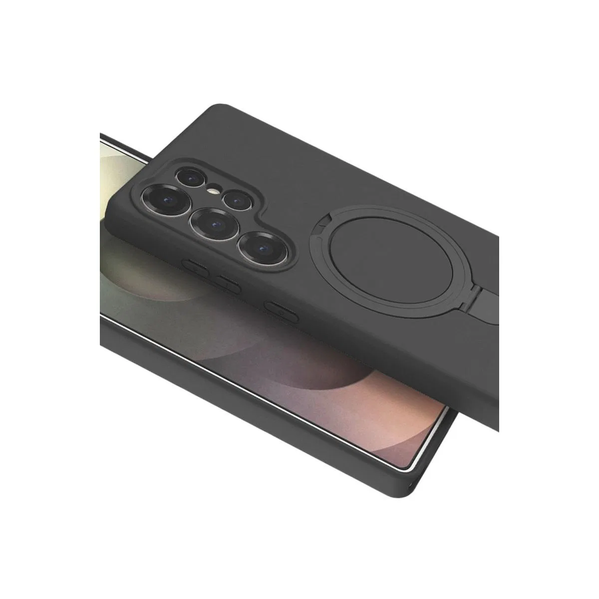 Samsung Galaxy S25 Ultra Regal Magsafe Standlı Kapak - Titan Gri görsel 4