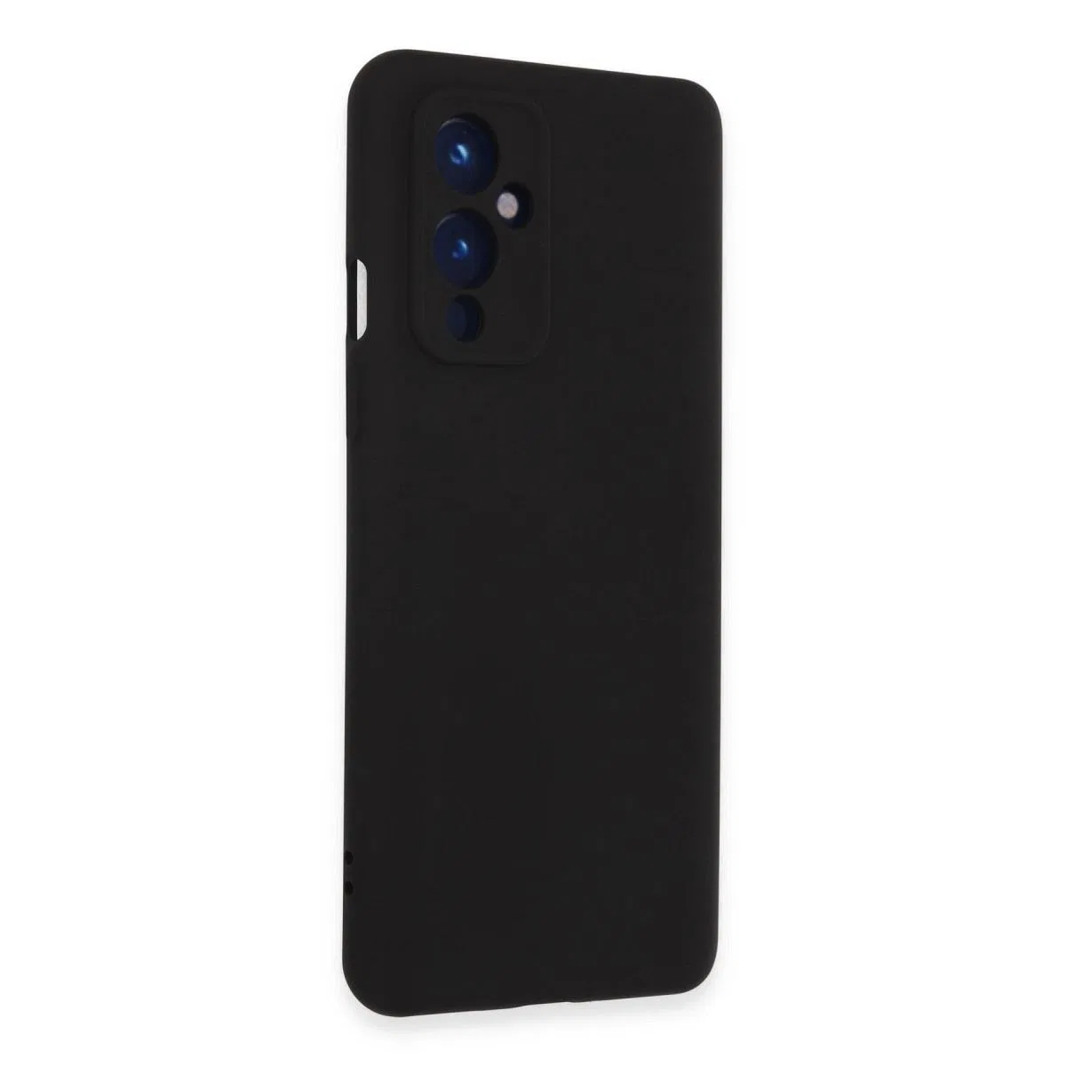 One Plus 9 Kılıf Nano İçi Kadife Silikon - Siyah görsel 2