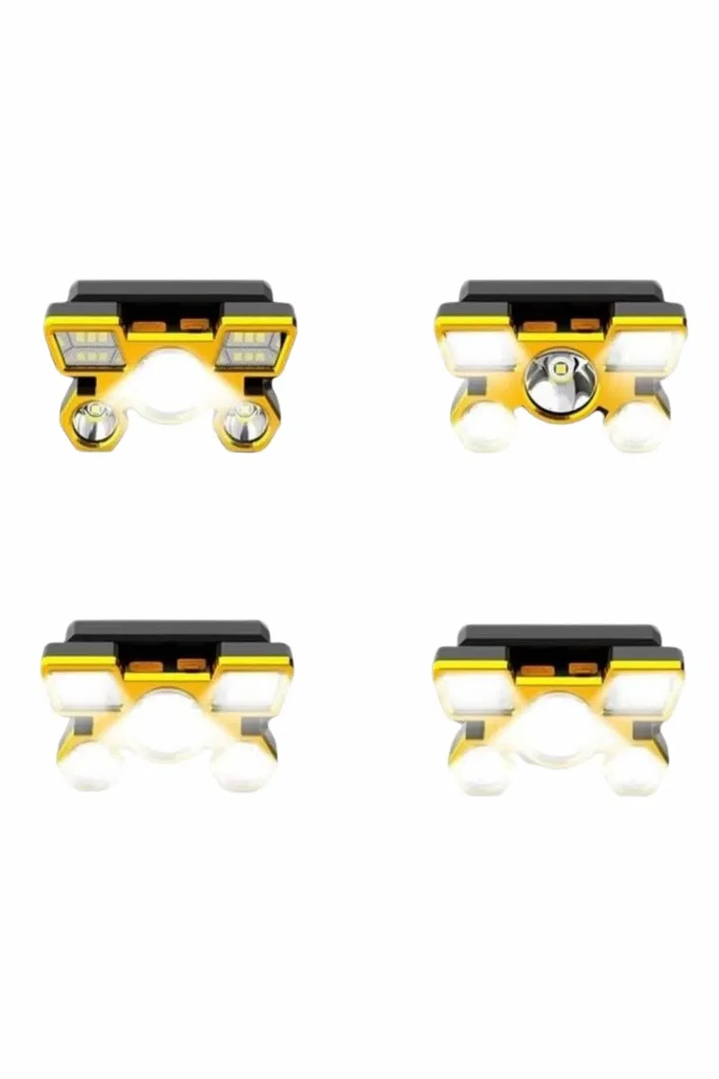 El Feneri Süper Kafa Lambası 4 Modlu 5 Led Kafa Feneri görsel 5