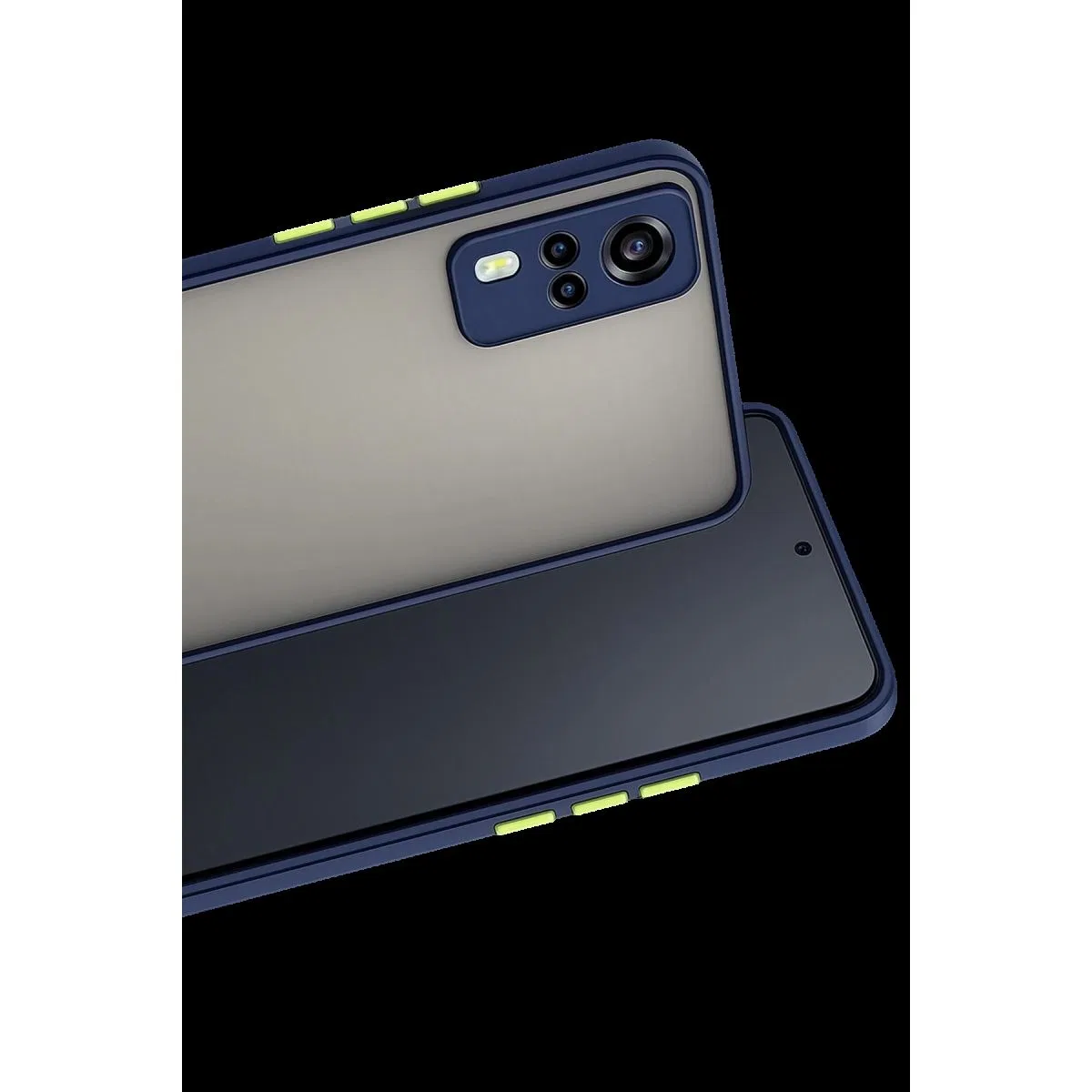 Vivo Y53s Kılıf Montreal Silikon Kapak - Lacivert görsel 2