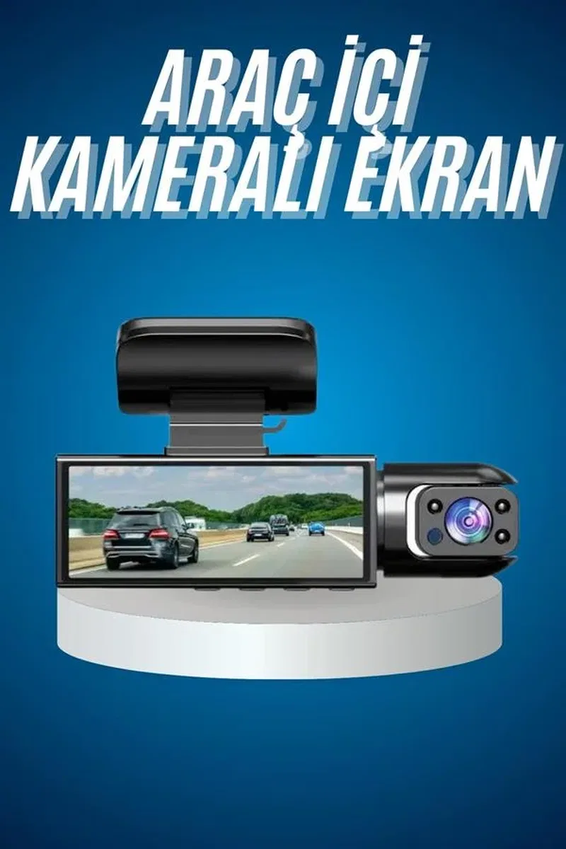 Araç Kamerası Dönebilen HD Kaliteli Video ve Fotoğraf Kaydedici görsel 2