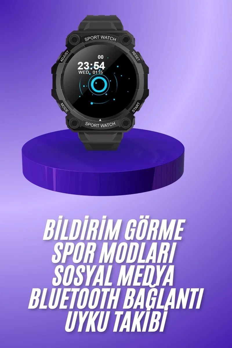 Yeni Nesil Akıllı Saat Bluetooth Bağlantılı Android ve İOS Uyumlu görsel 2