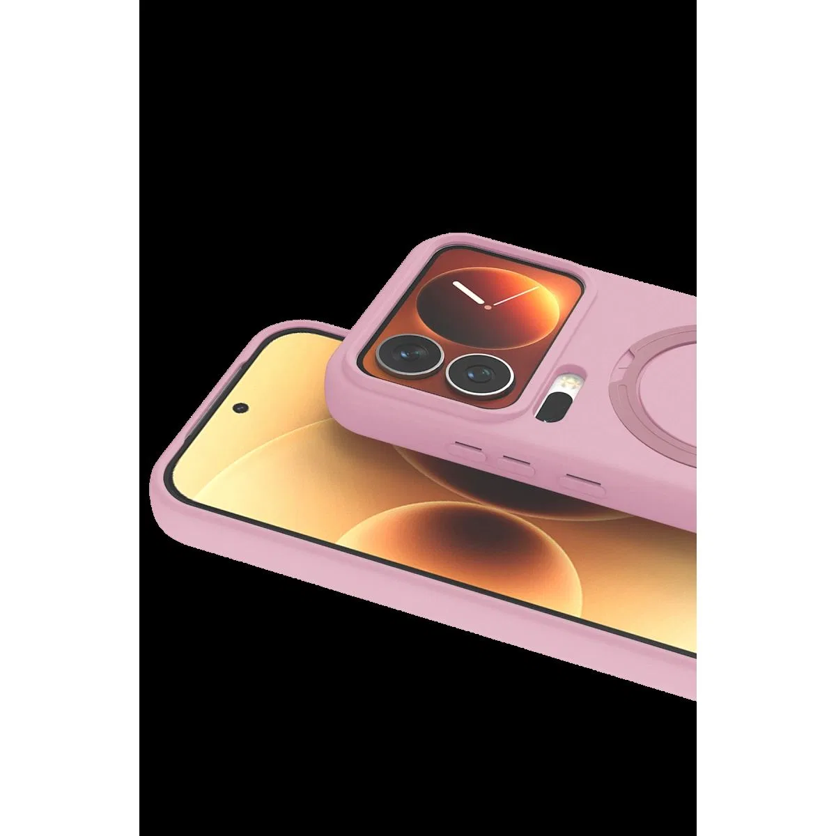 Xiaomi Mi 17 Pro Regal Magsafe Standlı Kapak - Açık Pembe görsel 2