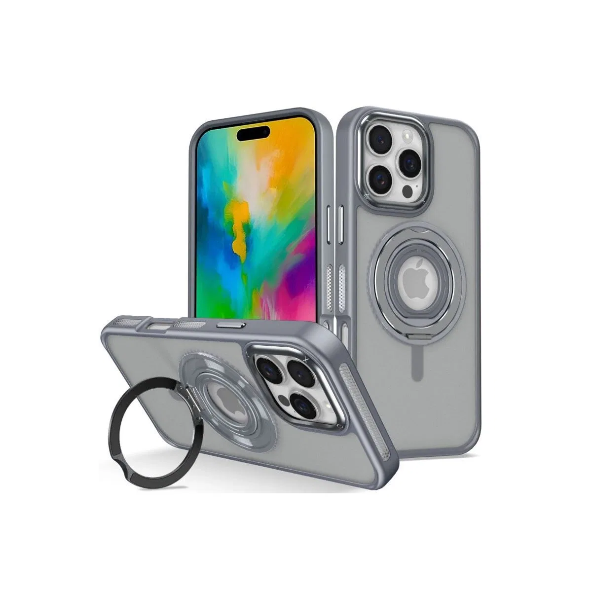 Joko Apple İphone 16 Pro Max Banza Magsafe Standlı Kapak - Titan Gri