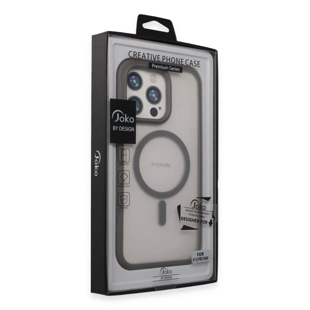 Joko Apple İphone 15 Pro Max Toras Airbag Magsafe Kapak - Titan Gri görsel 2