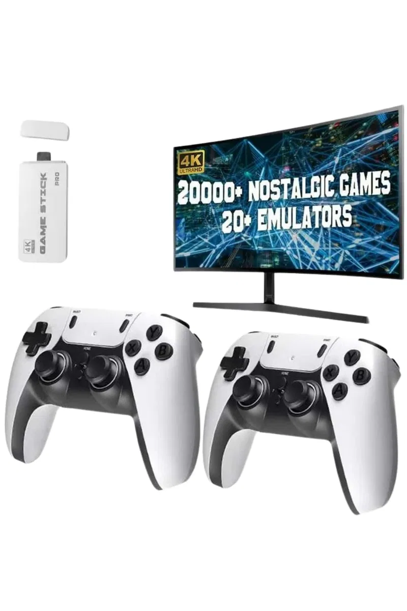 3D 4K HD 2. 4G Game Stick 4K Ultra Hd Oyun Konsolu Çift Kollu görsel 3
