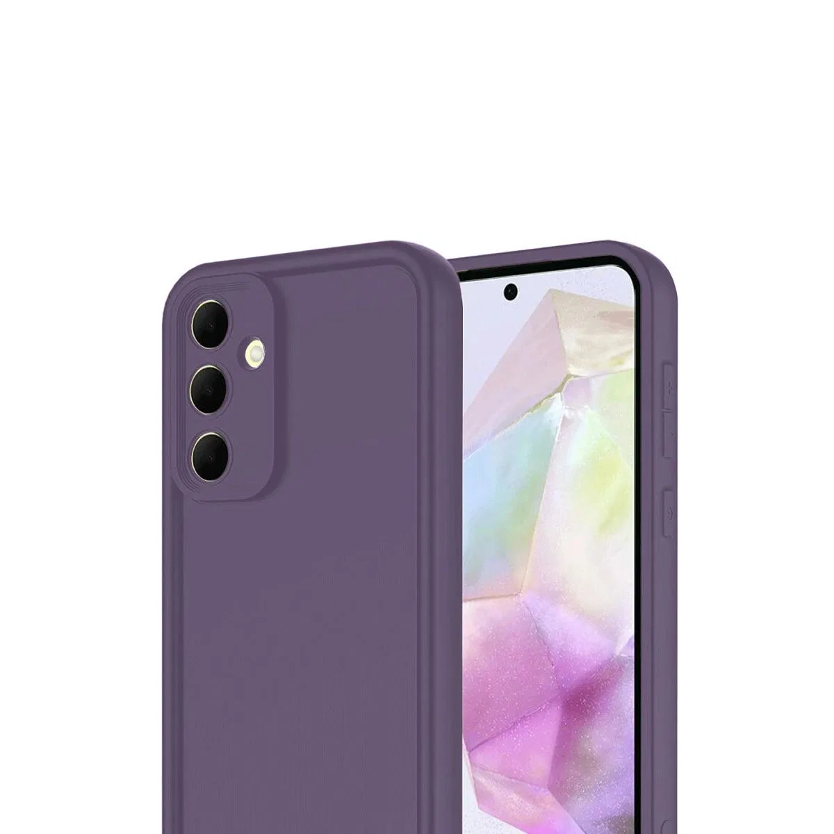 Samsung Galaxy A16 5g Kılıf Viera Silikon - Mürdüm görsel 2
