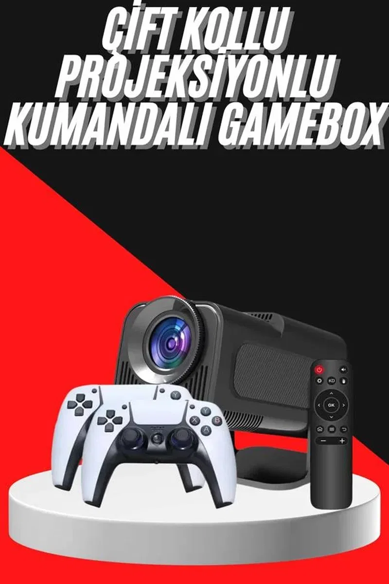 Retro Video Oyunu Konsolu Android Tv El Oyun Konsolu WIFI Taşınabilir Projeksiyon Cihazı görsel 2